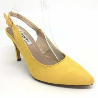 STILETTOS DESTALONADO AMARILLO