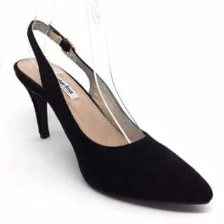 STILETTOS DESTALONADO NEGRO