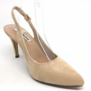 STILETTOS DESTALONADO TAUPE
