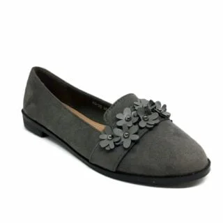 BAILARINAS FLORES GRIS