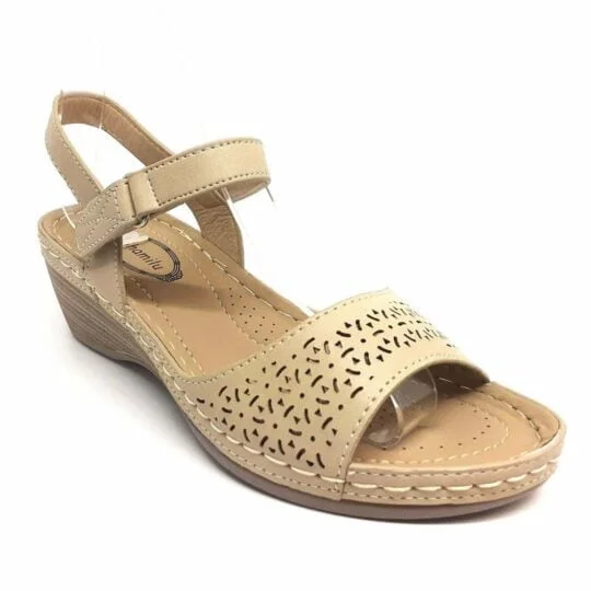 Sandalia confort cuña 4cm Shamilu b08