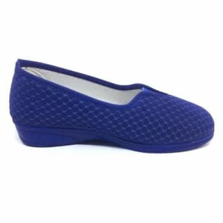 Zapatilla con cuña y tela nido de abeja elástico Alcalde 880