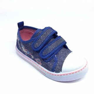 Zapatilla de lona y putera de goma estilo basket rosa 15 c angel k16nina6