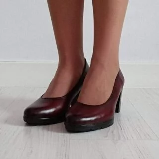 Zapato de salón con tacón 6 cm y plataforma 1 cm
