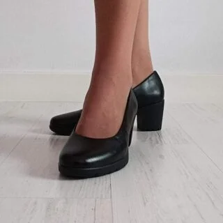 Zapato de salón con tacón de 4 cm y plataforma de 1,5 cm