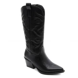 Bota de cowboy con tacón cubano 5 cm Marquiiz 5677