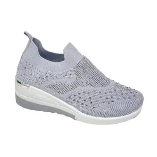 Deportiva estilo calcetín sin costuras y cuña 4cm C5063