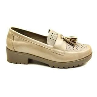 Zapato mocasín ancho especial con tacón 4cm N.A.W ba1298