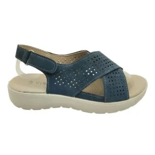 Sandalia con pulsera al tobillo y empeine cruzado confort Virucci_vra-658