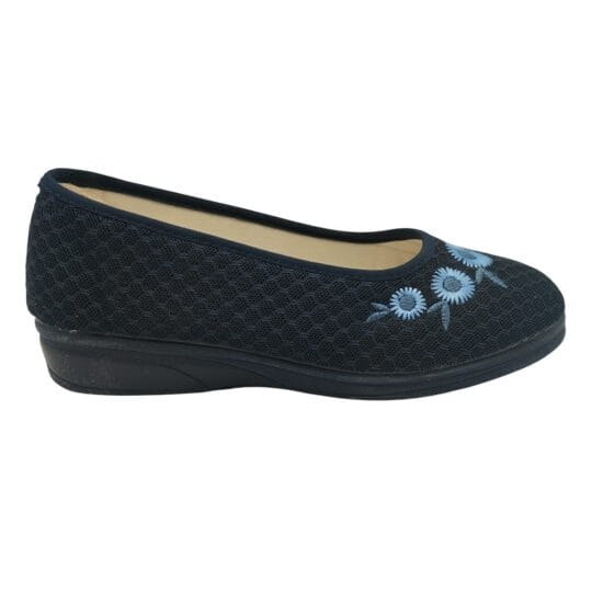 Zapatilla tela nido de abeja escotada Alcalde 300B