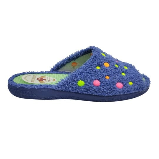 Zapatilla de casa destalonada Topos Toalla Alcalde 6325