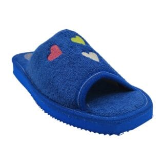 Zapatilla de casa destalonada abierta en la puntera rizo americano Nellakis 118 12 mellakis 1183