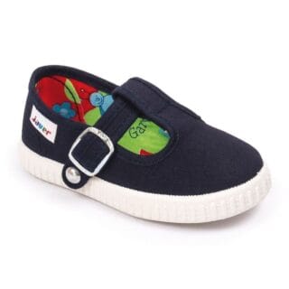 Alternative view of Sandalia lona con hebilla pepitos Javer 61