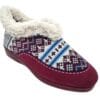 Zapatilla de casa estilo bota de suapel y cuña de 3,5cm