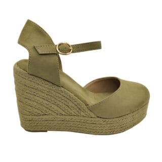 Valenciana con pulsera al tobillo con cuña 10cm y plataforma 3cm Buonarotti CF5319