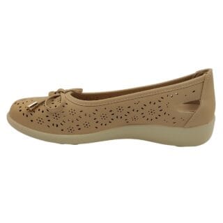 Alternative view of Manoletina escotada planta acolchada y 3 cm de cuña QH F5608