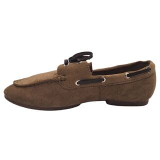 Alternative view of Mocasín con cordones plano barefoot Cereza P145