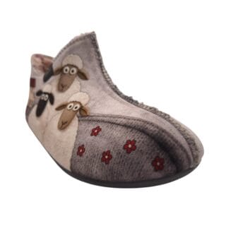 Babucha o pantuflas paisaje con tres ovejas CM Confort 60274 - Imagen 3